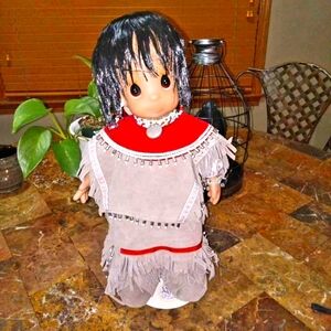 Precious moments porcelain native doll
